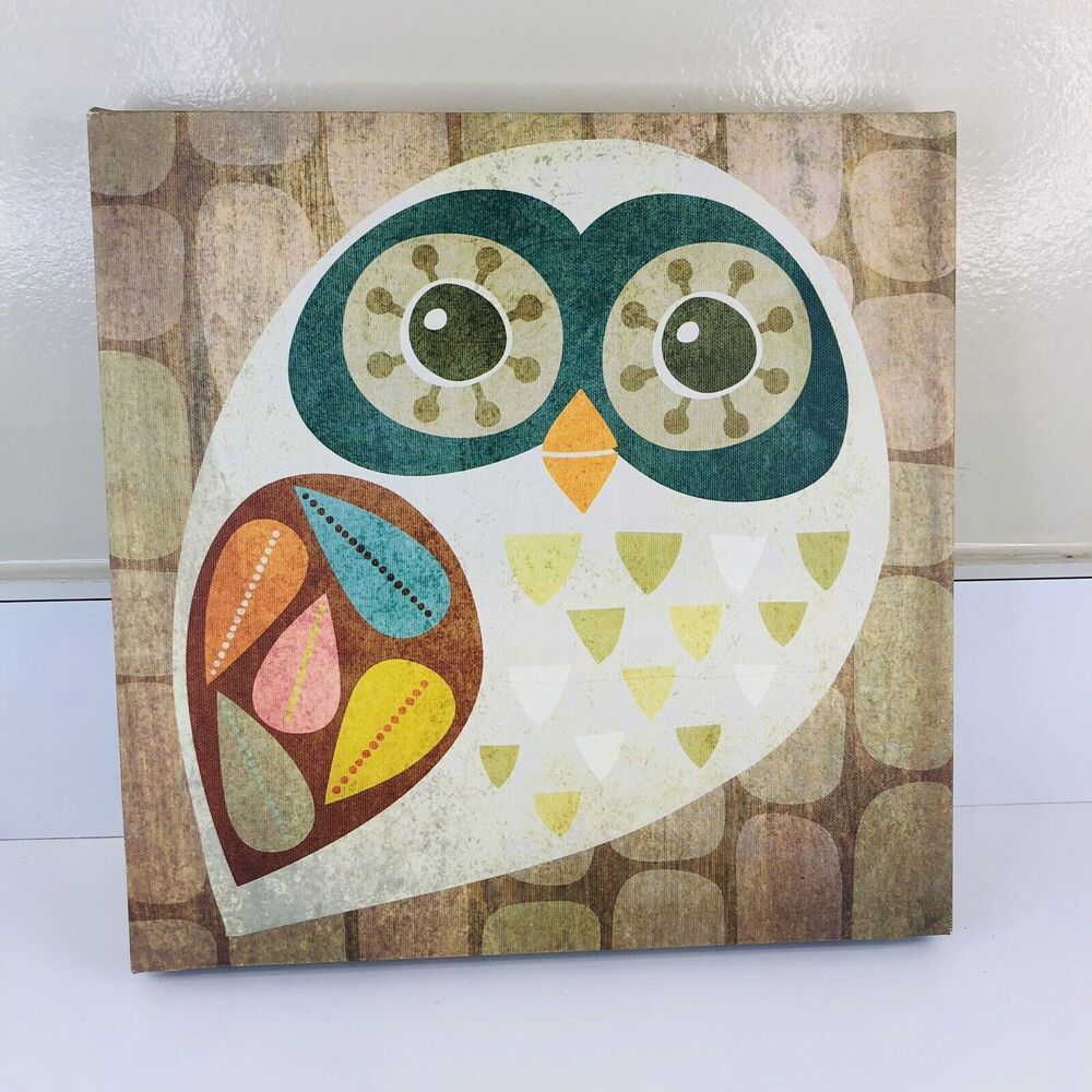 Vintage Target Framed Giclée Prints Mid Century Modern Owl